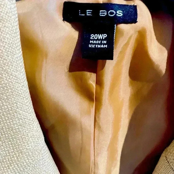 Le Bos Shortsleeved Suit Jacket Size 20WP - Picture 3 of 6